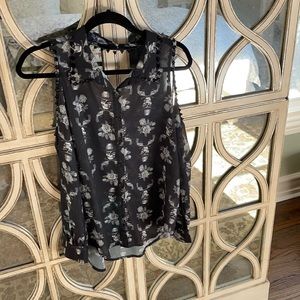 Cold shoulder studded top